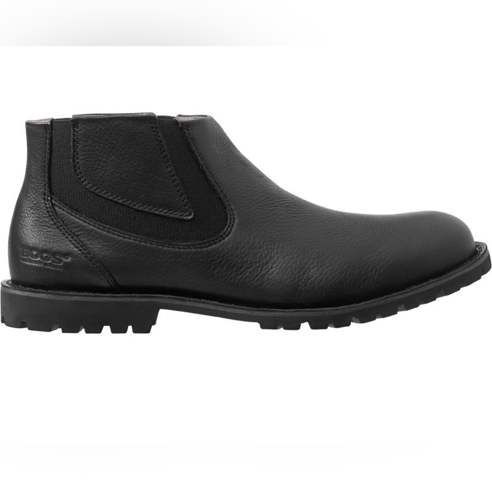 NWOT Bogs Johnny Chelsea’s boots leather black SZ 10.5 No box